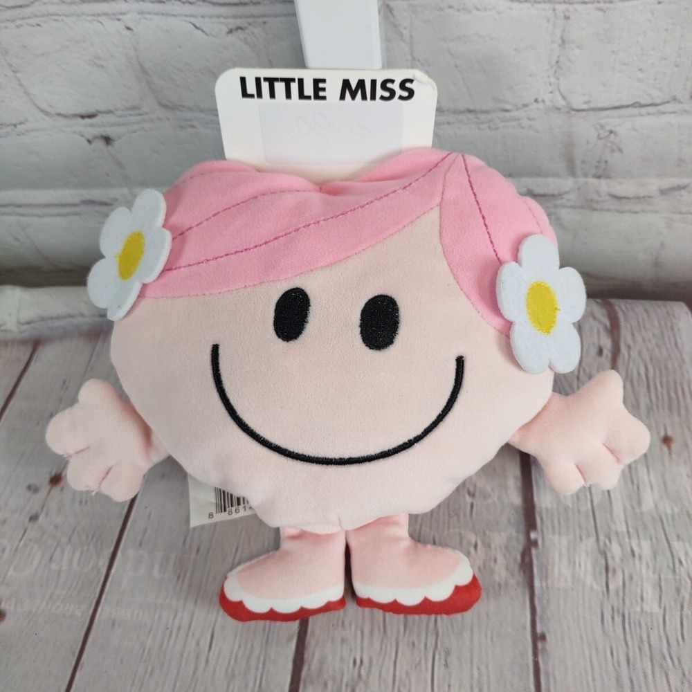 Little Miss Memes Miss Hugs 6" Plush Stuffed Toy Pink Heart 2023